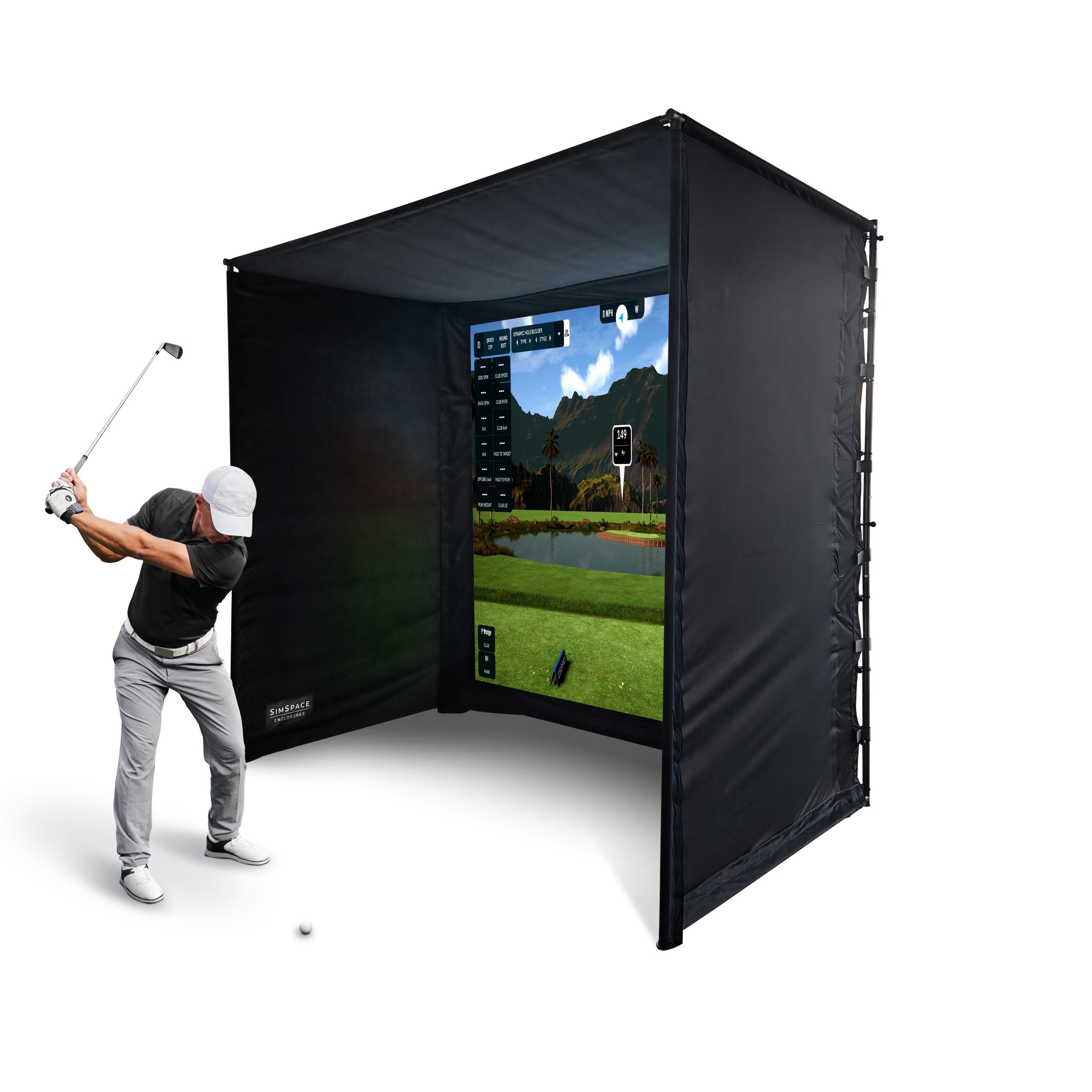 UltraMax High Contrast grey screen enclosures