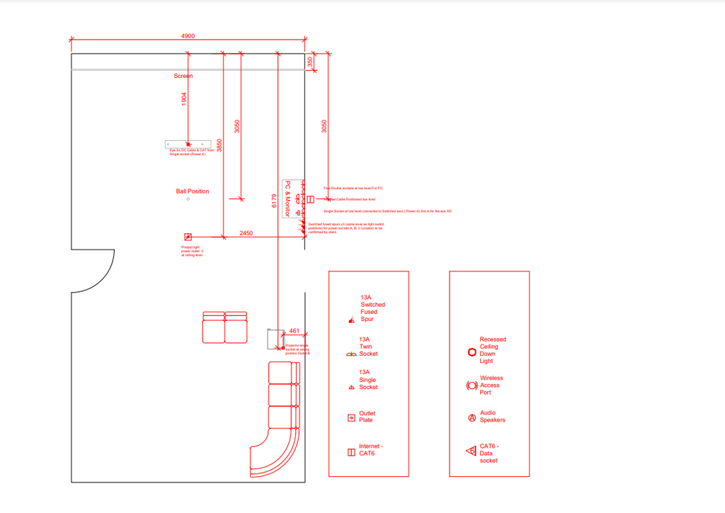 Room plan & design