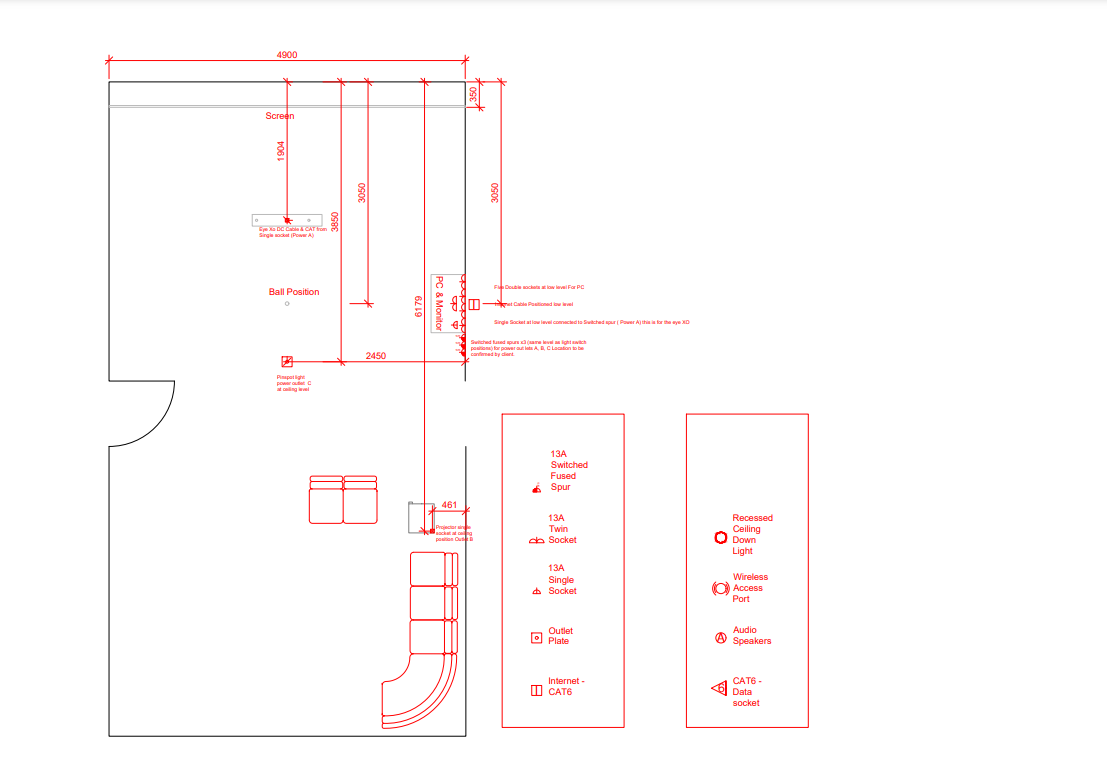 Room plan & design