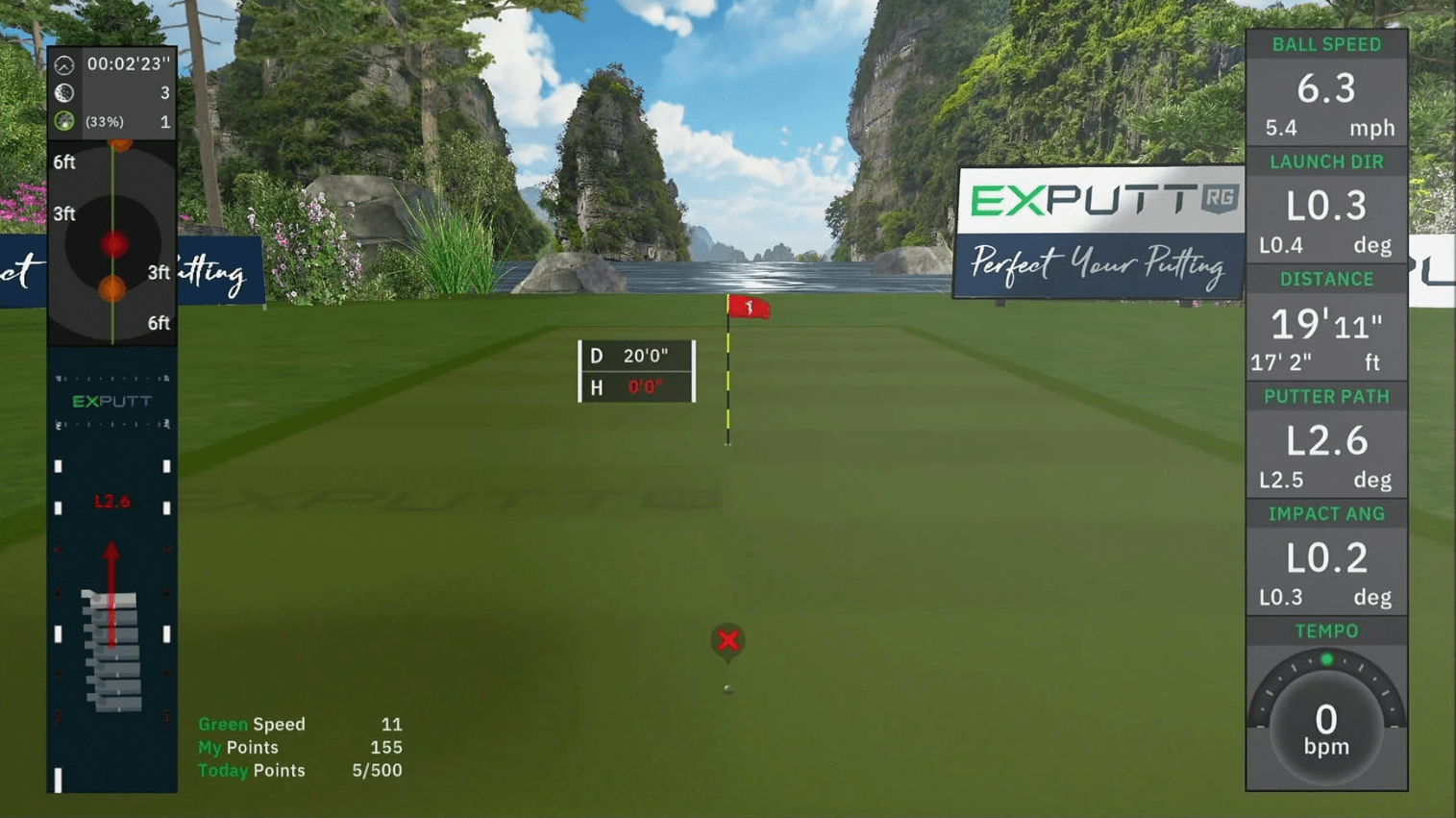 ExPutt, the ultimate home golf putting simulator