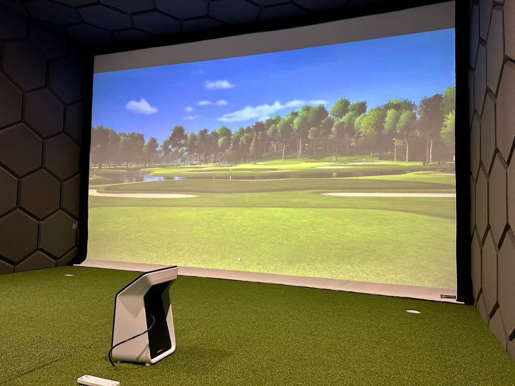 Hexagonal Golf Simulator Wall and Ceiling Foam Panels