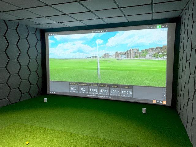 Hexagonal Golf Simulator Wall and Ceiling Foam Panels