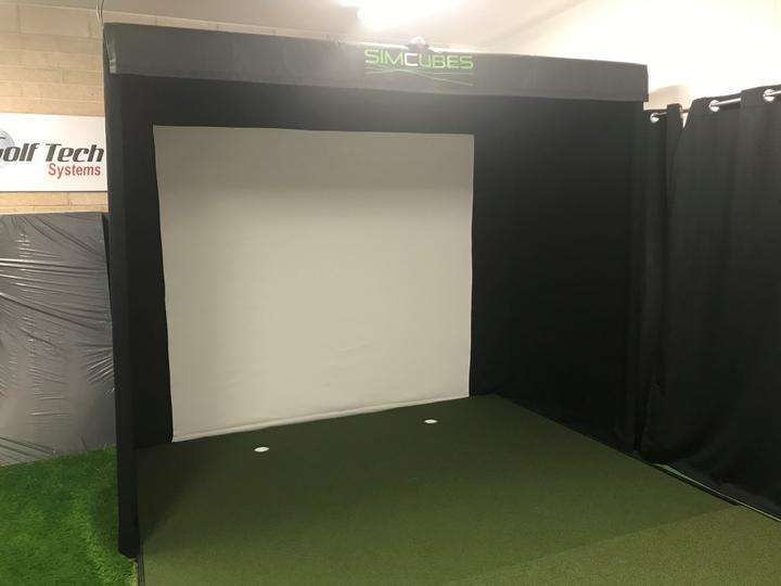 Custom made Golf Simulator Enclosure with GTS Ultra Impact Screen