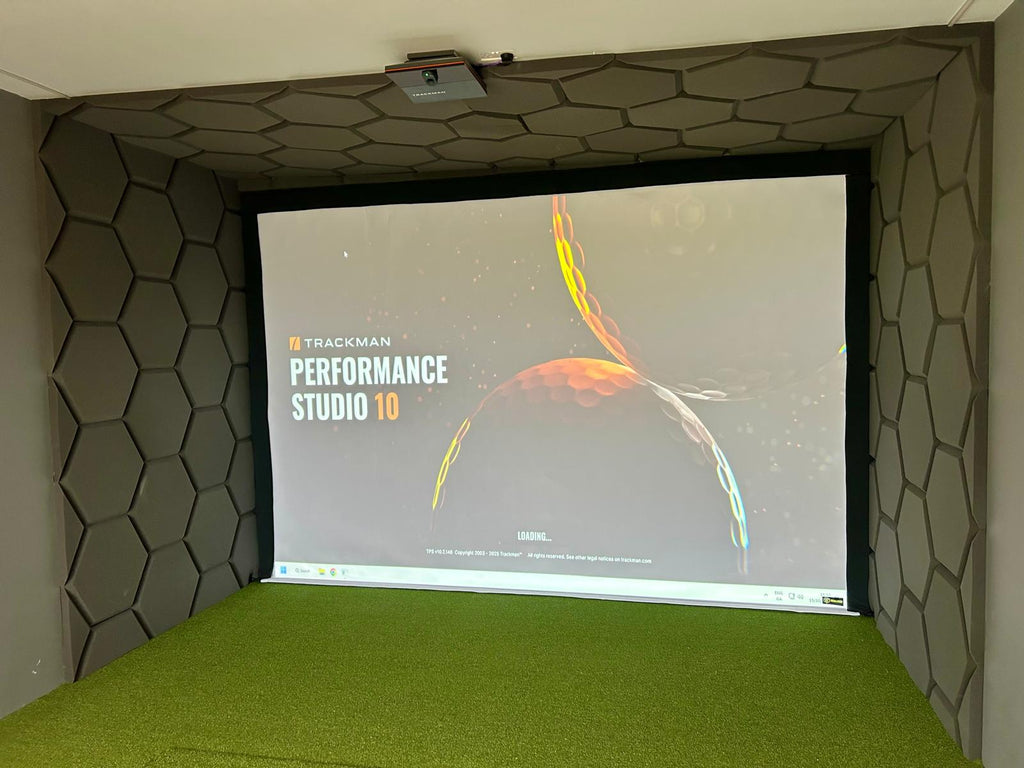 Hexagonal Golf Simulator Wall and Ceiling Foam Panels