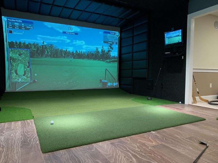 Pro-coustix Faux Leather Golf Simulator Impact Protection Panels 500 x 500mm